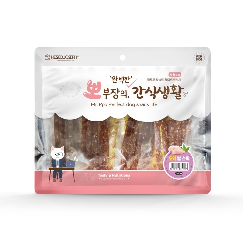 [6월30일까지행사특가]뽀부장의 완벽한 간식생활 오리쌀스틱300gX50개(1박스)